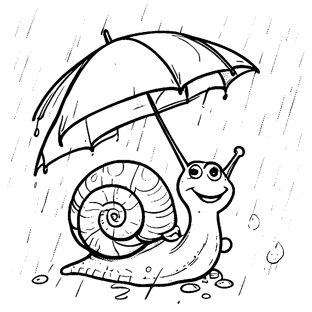 Rainy Day Activity coloring page printable for kids